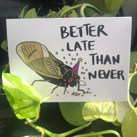Better Late Than Never | Belated Birthday Card