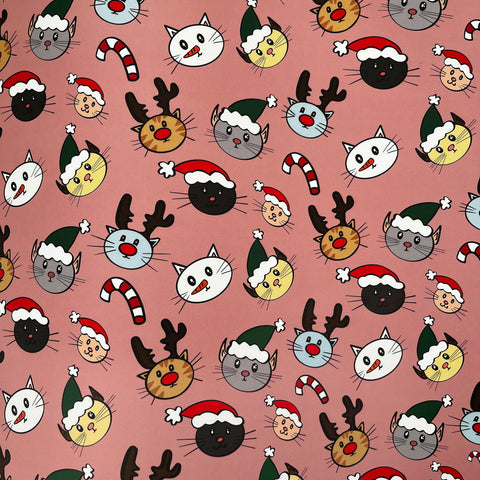 Christmas Kitties Wrapping Paper | Cat wrapping paper
