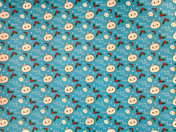 Baos of Holly Wrapping Paper